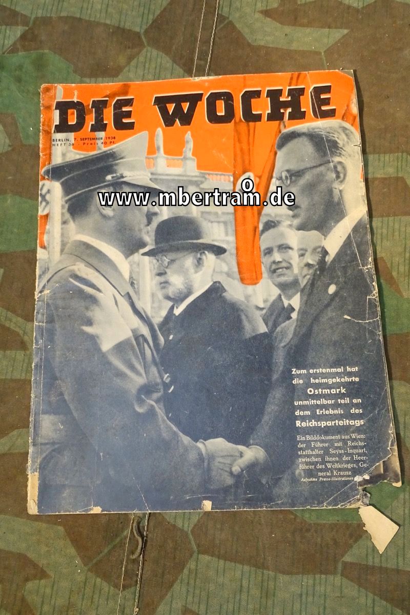 Zeitschrift " Die Woche " 07.09.1938 und Zeitschrift "Deutsche Hauswirtschaft" 1941