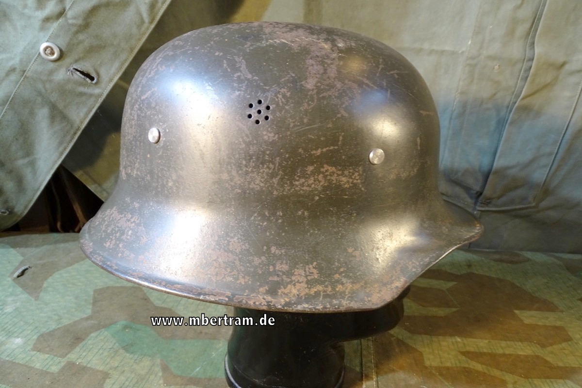 Volkssturm Helm "Standschützen Tyrol" mit Edelweis