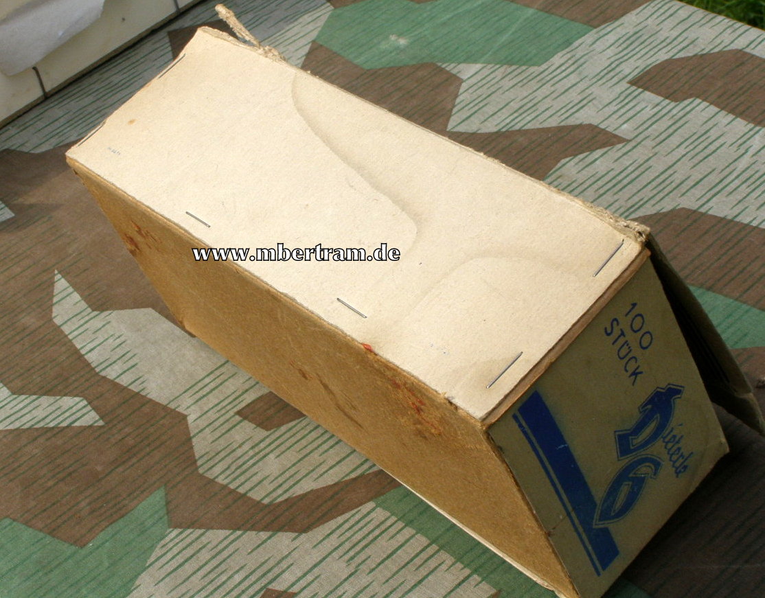 Zigarren Karton, 100 Stück Dieterle Zigarren, um 1943