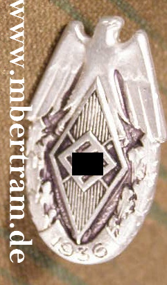 Hitler-Jugend, Siegernadel 1936 HJ-Reichssportwettkämpfe