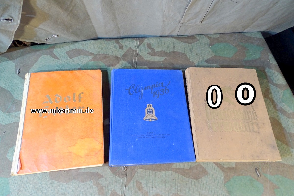 19890-1 3 Sammelbilderalben , Deutschland Erwacht, Olympia 1936, Adolf Hitler