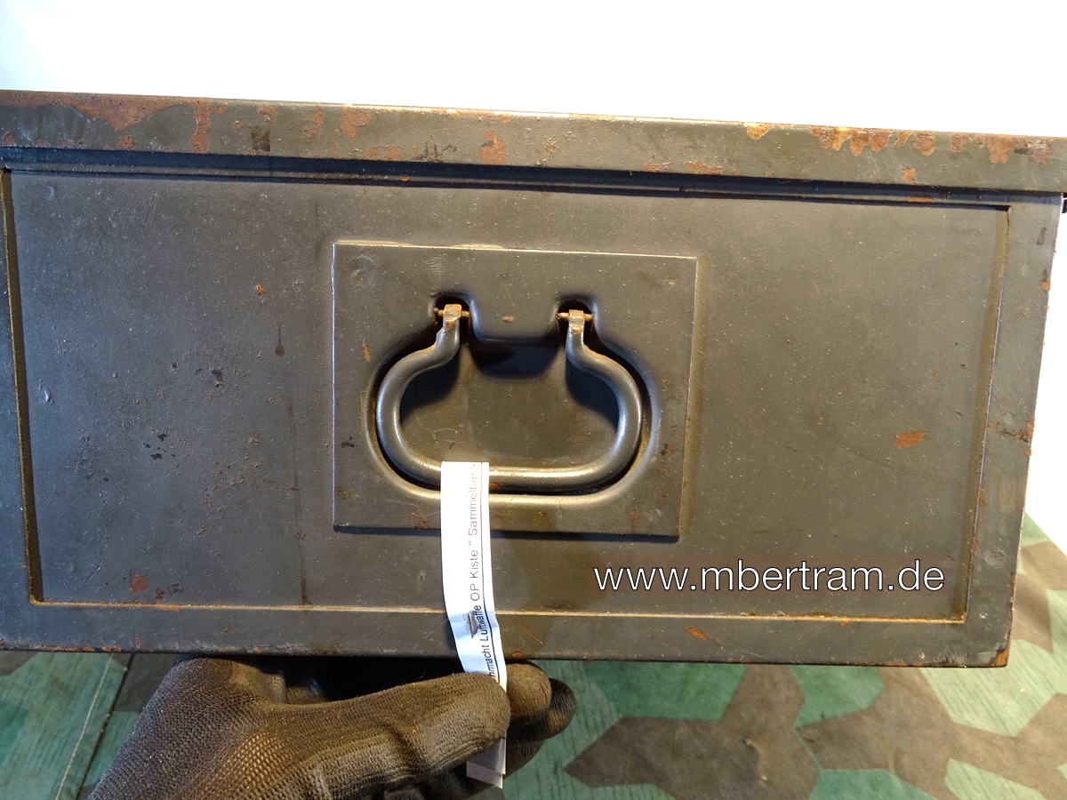 20685-27 Wehrmacht Luftwaffe OP Kiste " Sammelbesteck" LW- Fallsch. Laz. 21 1944",