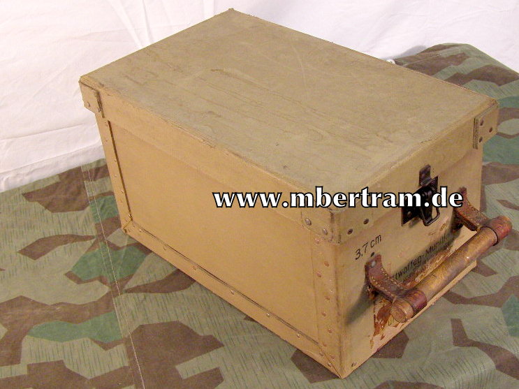 Munitionskiste " 3,7 cm Luftwaffenmunition" Hartpappe