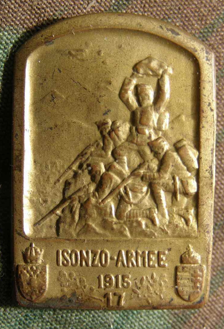 Österreich. Blechabzeichen Isonzo Armee 1915-17
