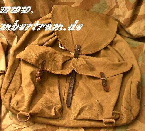 Später Wehrmacht/ Waffen SS / Südfront Rucksack