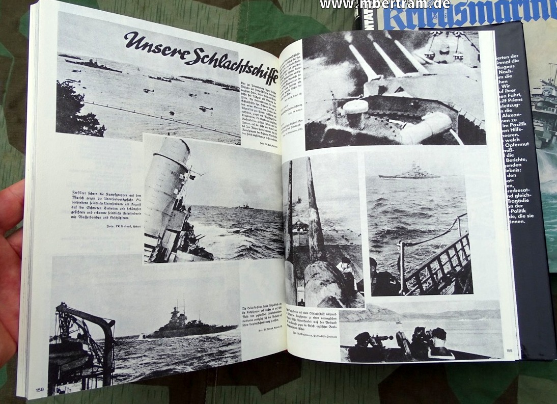 16174-3 5 Bände Die Kriegsmarine.Nachdruck d.Truppenzeitschrift d.Marine