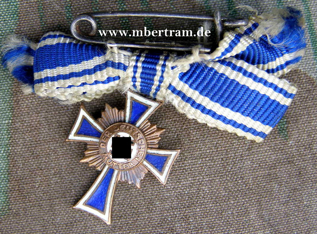 MINIATUR: Mutterkreuz bronze, Hst: "L/16"