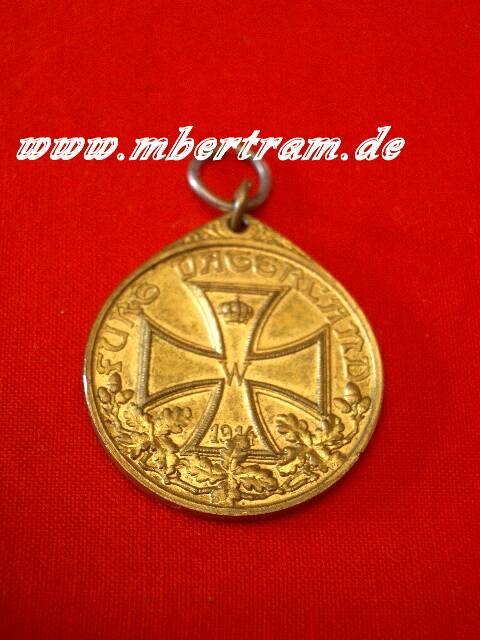 Deutsche Ehrendenkmünze d. Weltkrieges, ohne Band