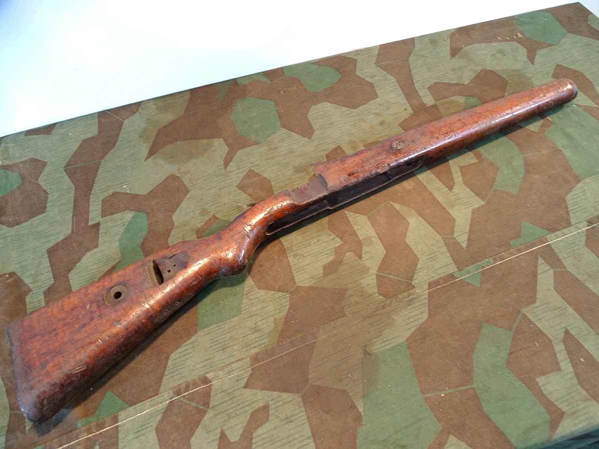 Schäftung K 98/ Gewehr 98, wahrscheinlich Kaisserreich, gekürzt für Jagd oder Partisanen. 