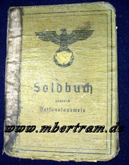 1005-10 Dokumente Pz.- Bergezug: Soldbuch, Verleihungs Urkunden