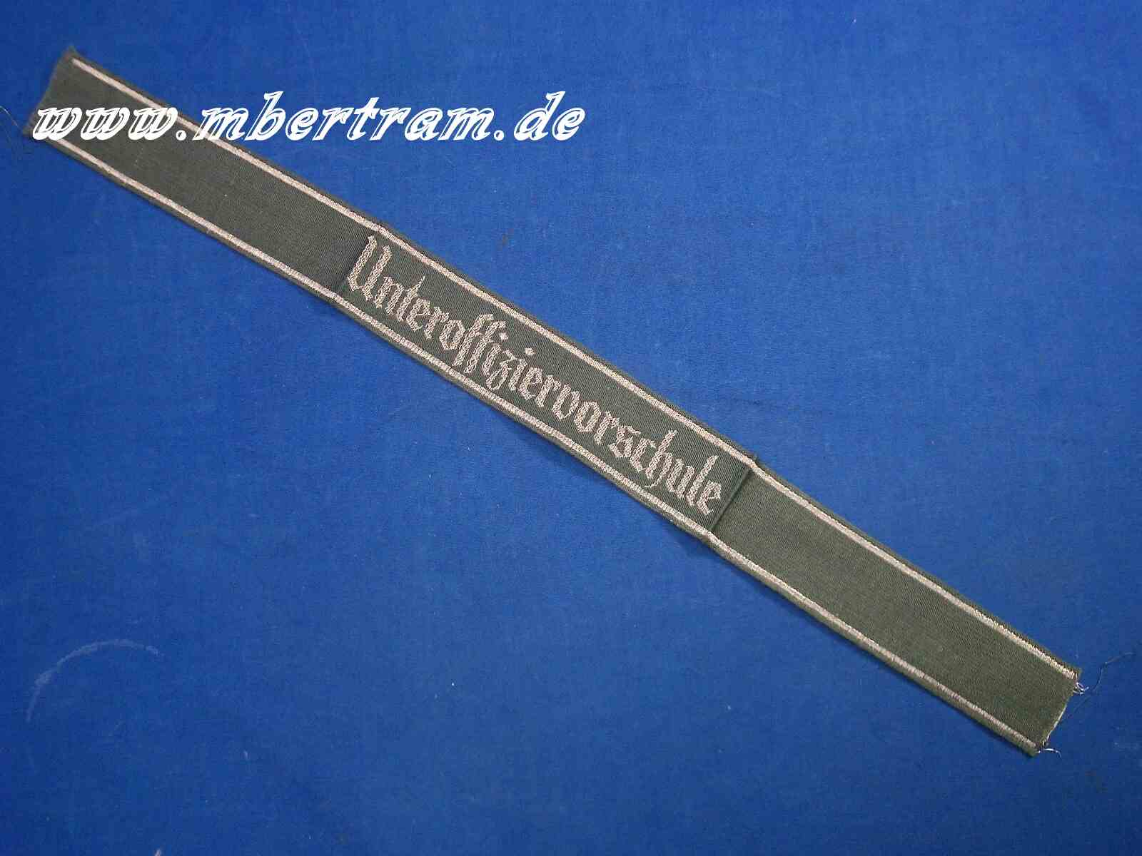 Ärmelband "Unteroffiziervorschule" Metallfaden gewebt