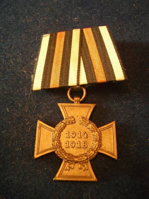 Ehrenkreuz für Kriegsteilnehmer 1914-1918 an Spange