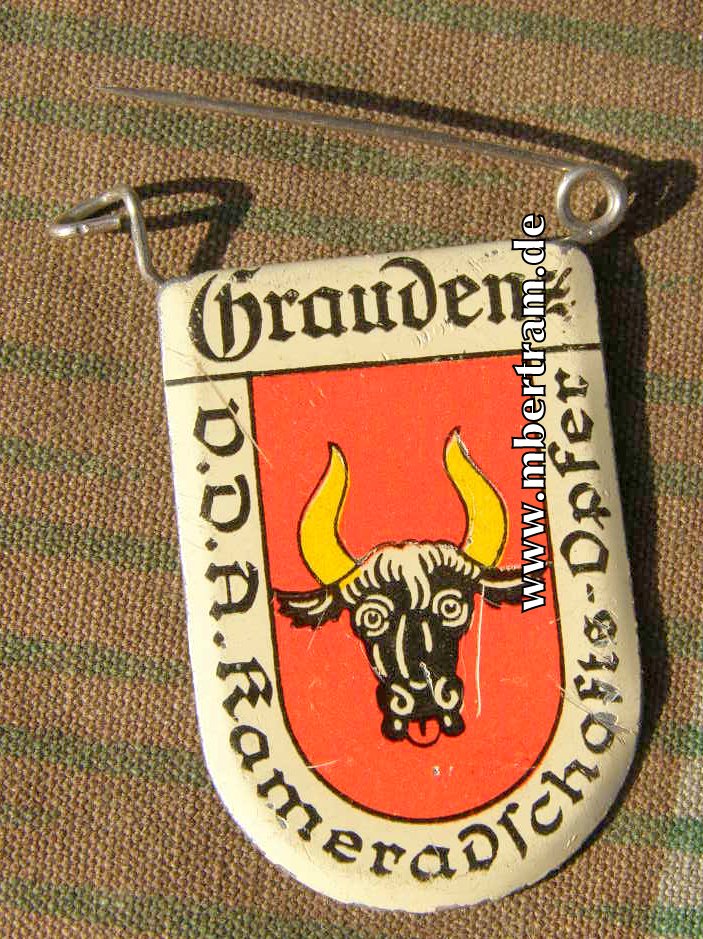 WHW, Mai 1938 " Graudenz" Blech.