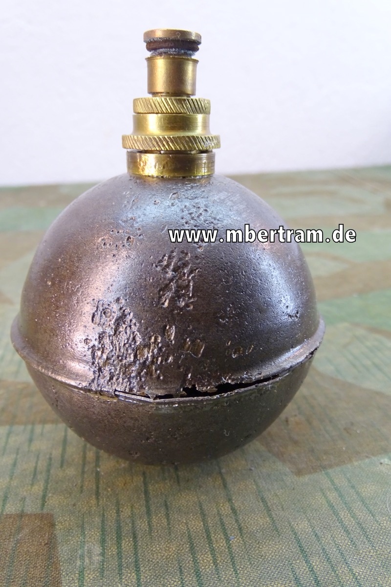 Französische Deko Handgranate Incendiare/Fumigène WP 1916 (round)
