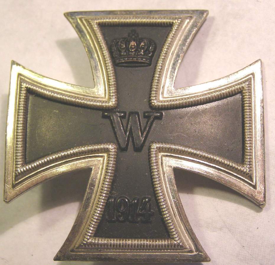 EK 1. Kl. 1914, LEICHT GEWÖLBT, ZUSTAND 1-2