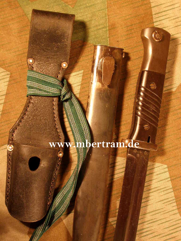 K 98 Seitengewehr M 84/98, Koppelschuh, Portepee, nrgl.