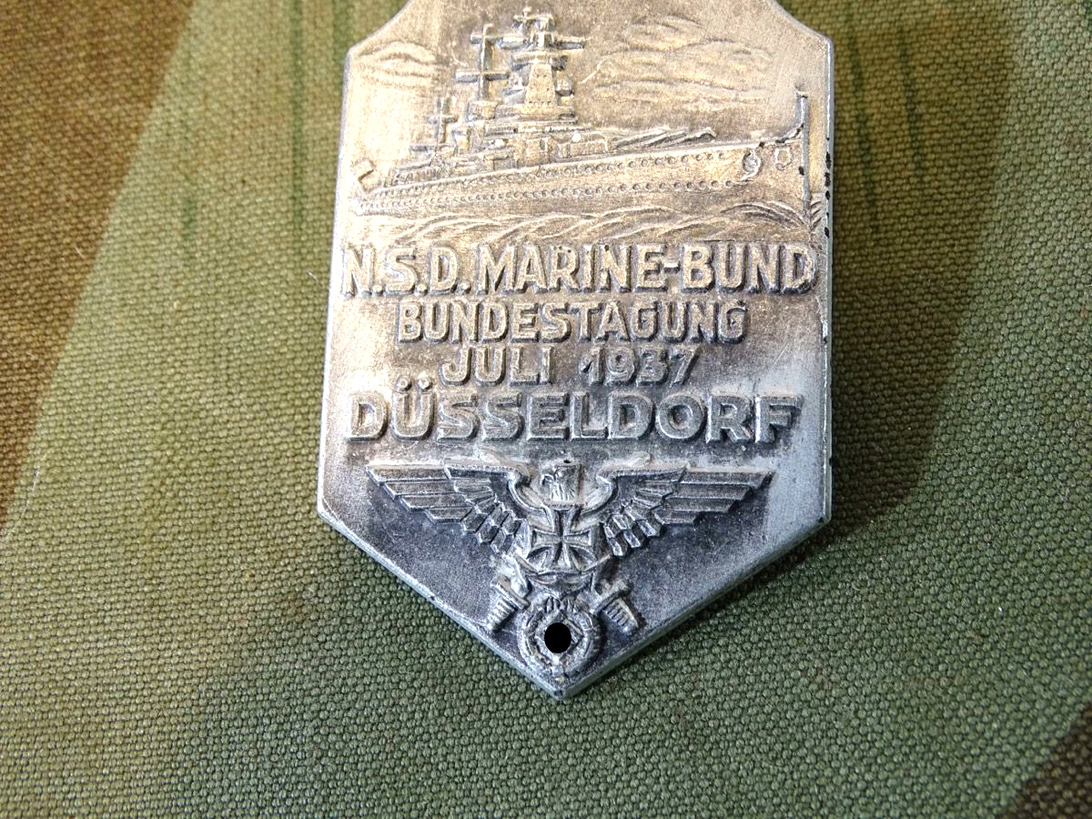 Tagungsabzeichen der N.S.D. Marine-Bund Bundestagung Düsseldorf Juli 1937