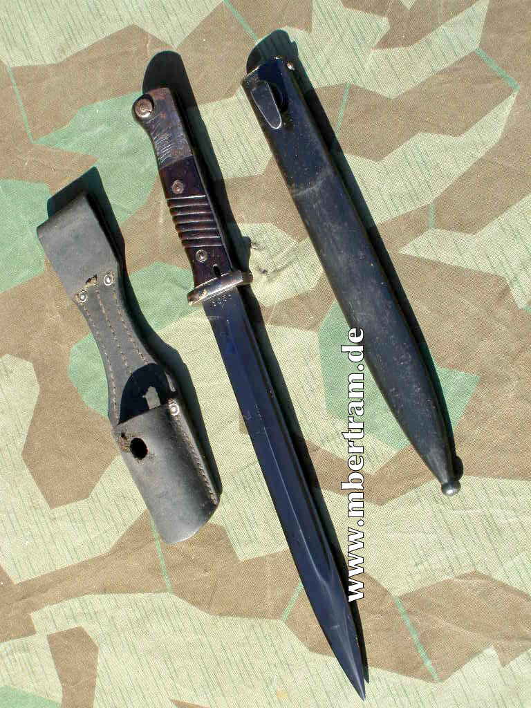 K 98 Seitengewehr M 84/98 ngrl., "asw 41", Koppelschuh