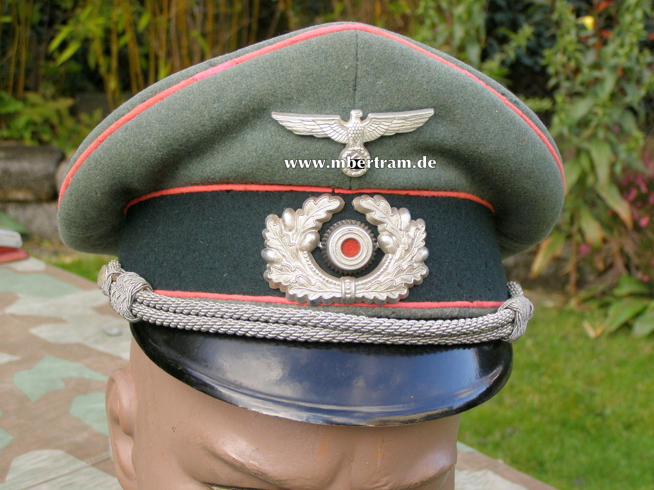 Wehrmacht Schirmmütze f. Offiziere Panzertruppe um 1941