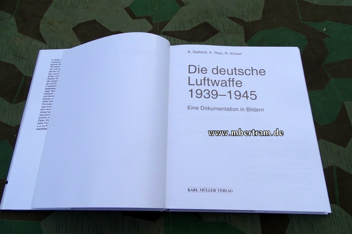 16240-3 A.Galland K.Ries R.Ahnert: Die deutsche Luftwaffe 1939-1945, Bild Dokumentation