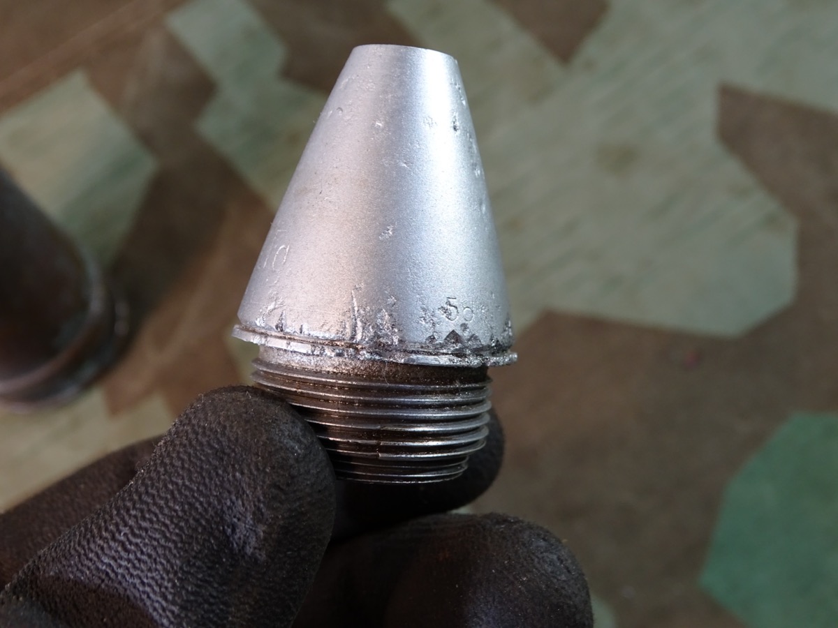 Frühe 3,7 cm Flak Deko Spreng Patrone, Messinghülse, Geschoss Originalfarbe, Leuchtspurhülse, Aluzünder Frühe 3,7 cm Flak Deko Spreng Patrone, Messinghülse, Geschoss Originalfarbe, Leuchtspurhülse, Aluzünder