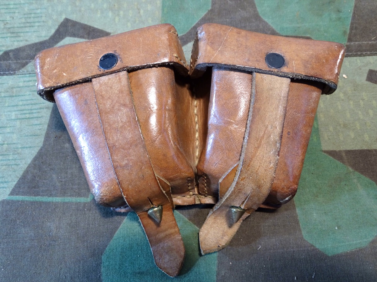 Patronen Tasche für Steyr Mannlicher Karabiner M 95, helles Leder
