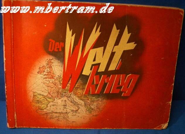 Sammelbilderalbum: DER WELTKRIEG, Imalin-Werke, selten