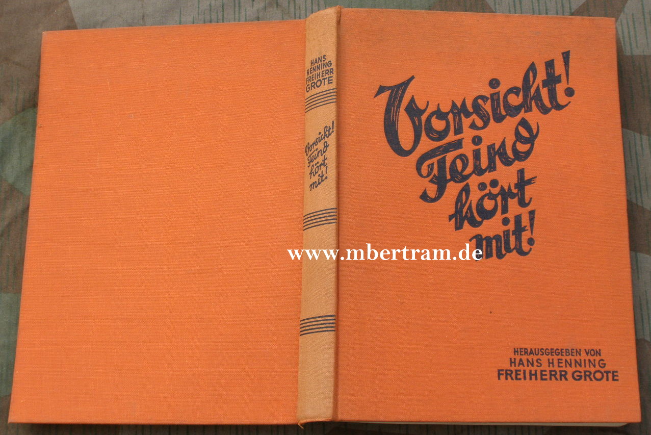 Grote: Vorsicht! Feind hört mit! Spionage 1. Weltkr., 1930