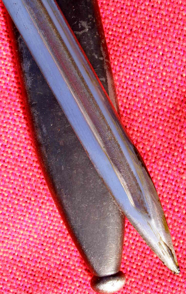 10374-3 Gekürztes preuss. Seitengewehr M 1898, Scheide. Hörster, Selten