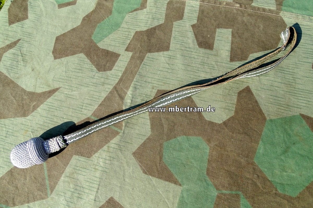 Wehrmacht, Leder Portepee für Offizierssäbel, getragen