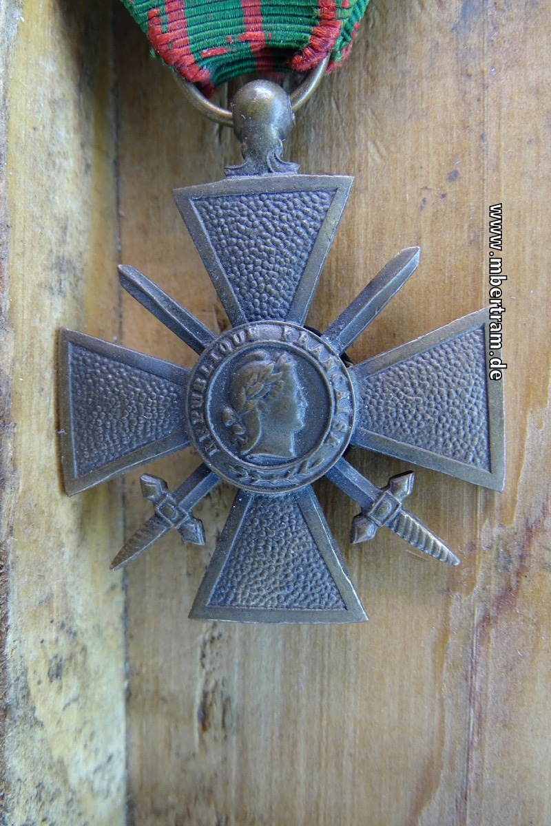 Frankreich : Croix de guerre 1914 - 1918 République française