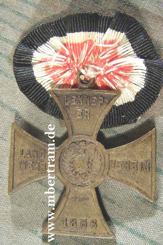 Kriegervereinskreuz " Lenneper Landwehr Verein 1856