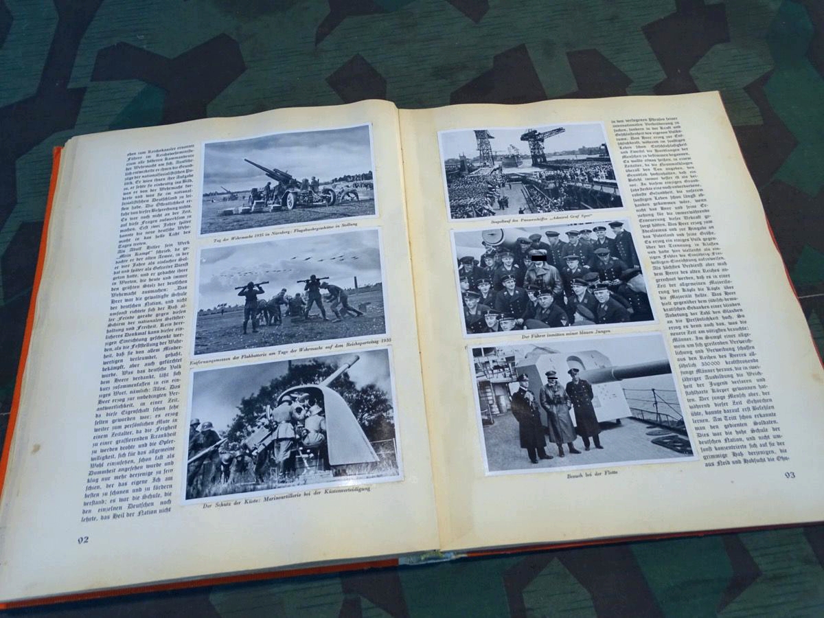SAMMELBILDER ALBUM ADOLF HITLER,1936, mittlerer Zustand SAMMELBILDER ALBUM ADOLF HITLER,1936, mittlerer Zustand
