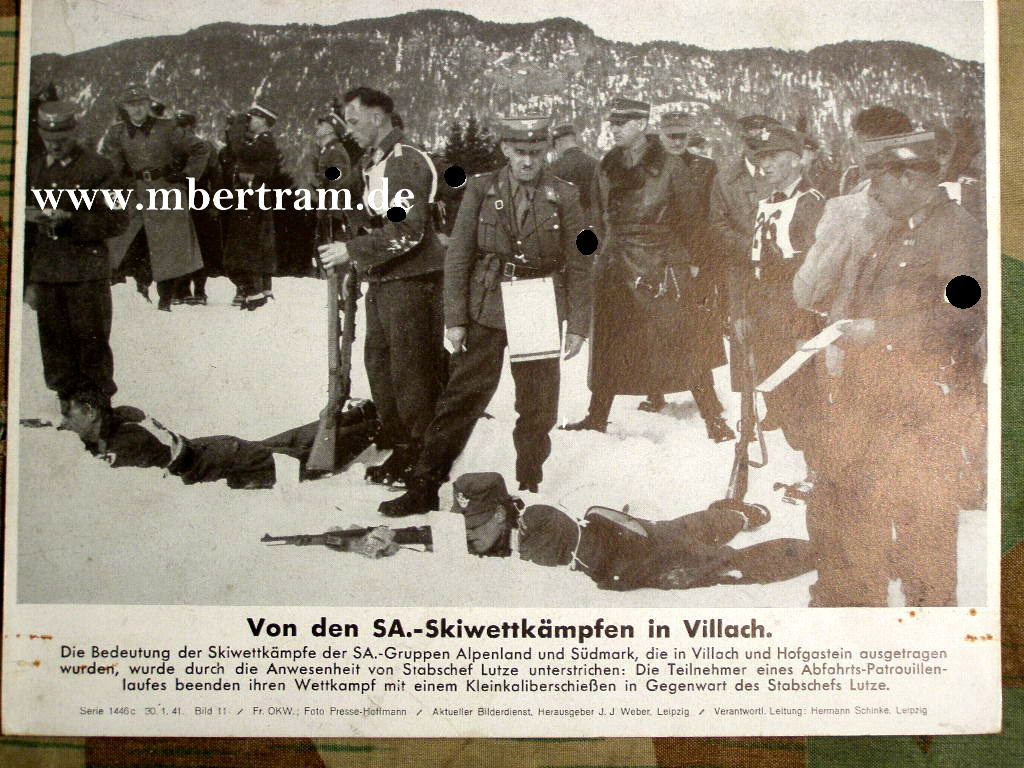 SA Skiwettkpfe. Villach, SA Gr.Alpenland, Südmark, Lutze 41