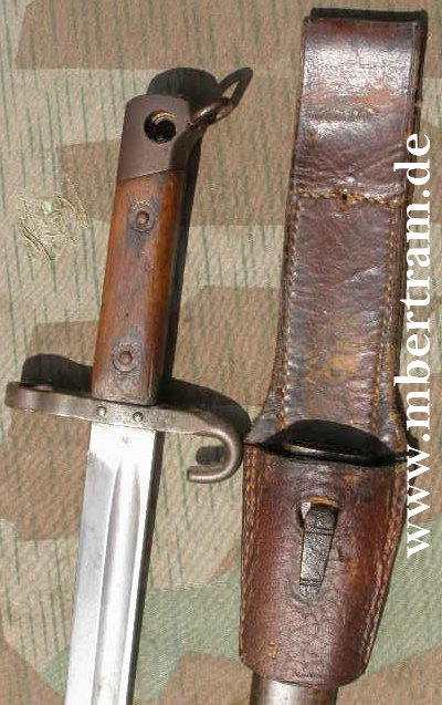 Mannlicher Bajonett M 1895, f. Uffz., Koppelschuh, ÷se.