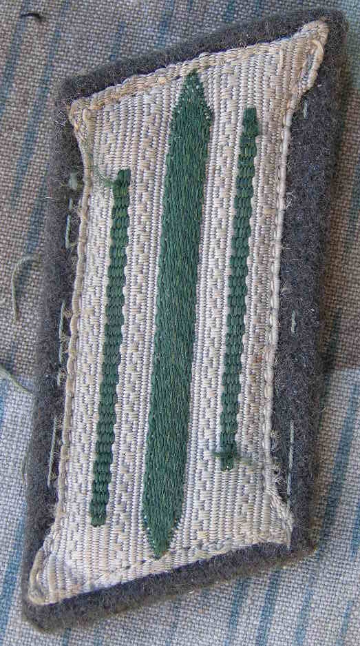 Einheitskragenspiegel für Mannschaften, Feldbluse