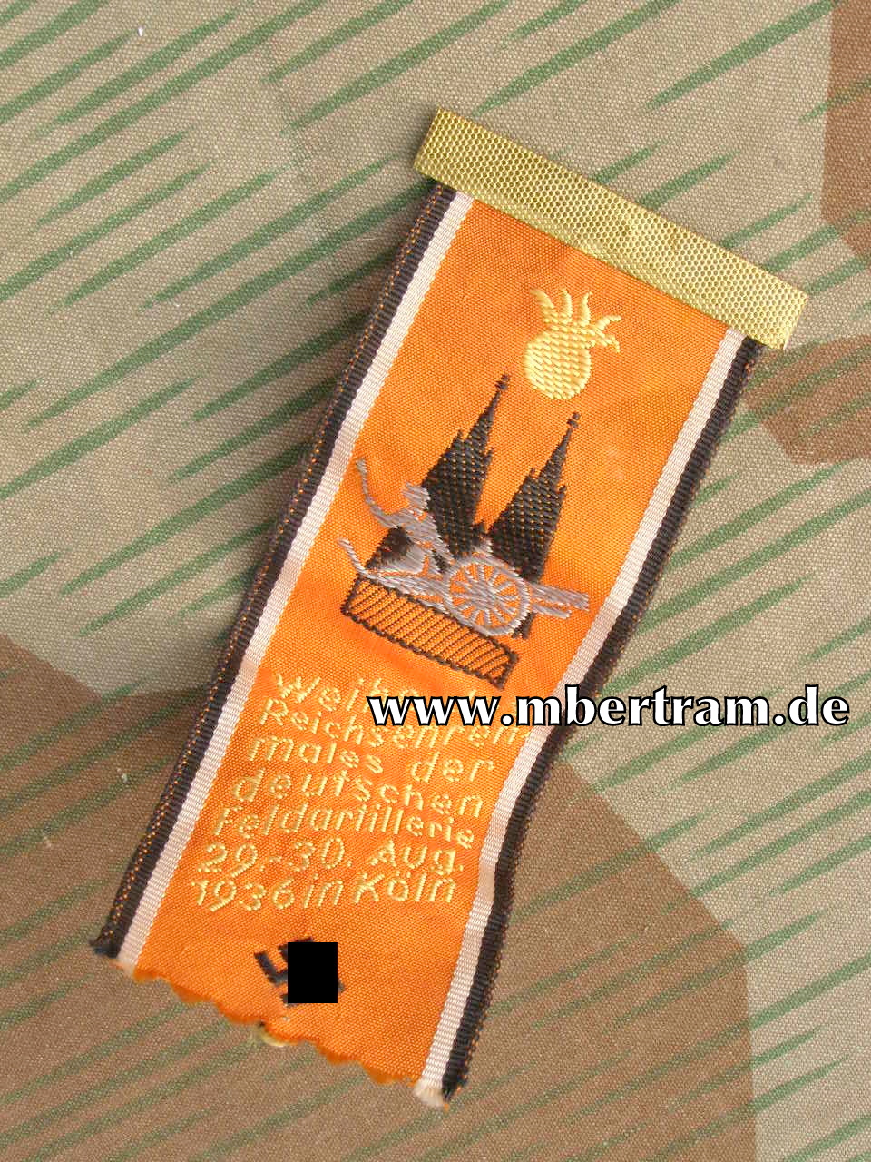 Weihe des Reichsehrenmales d. deutschen Feldartillerie, Stoff