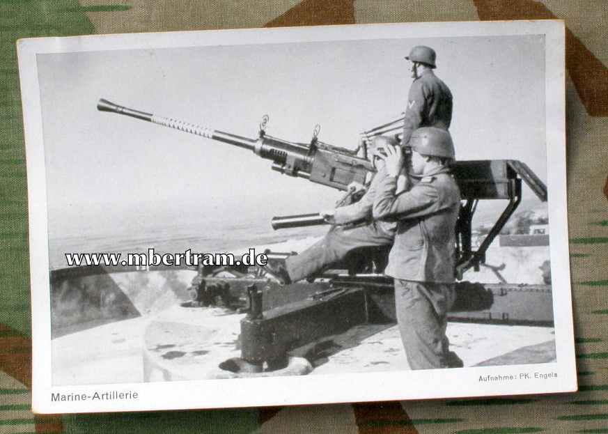 KM Propagandapostkarte "Marine Artillerie"
