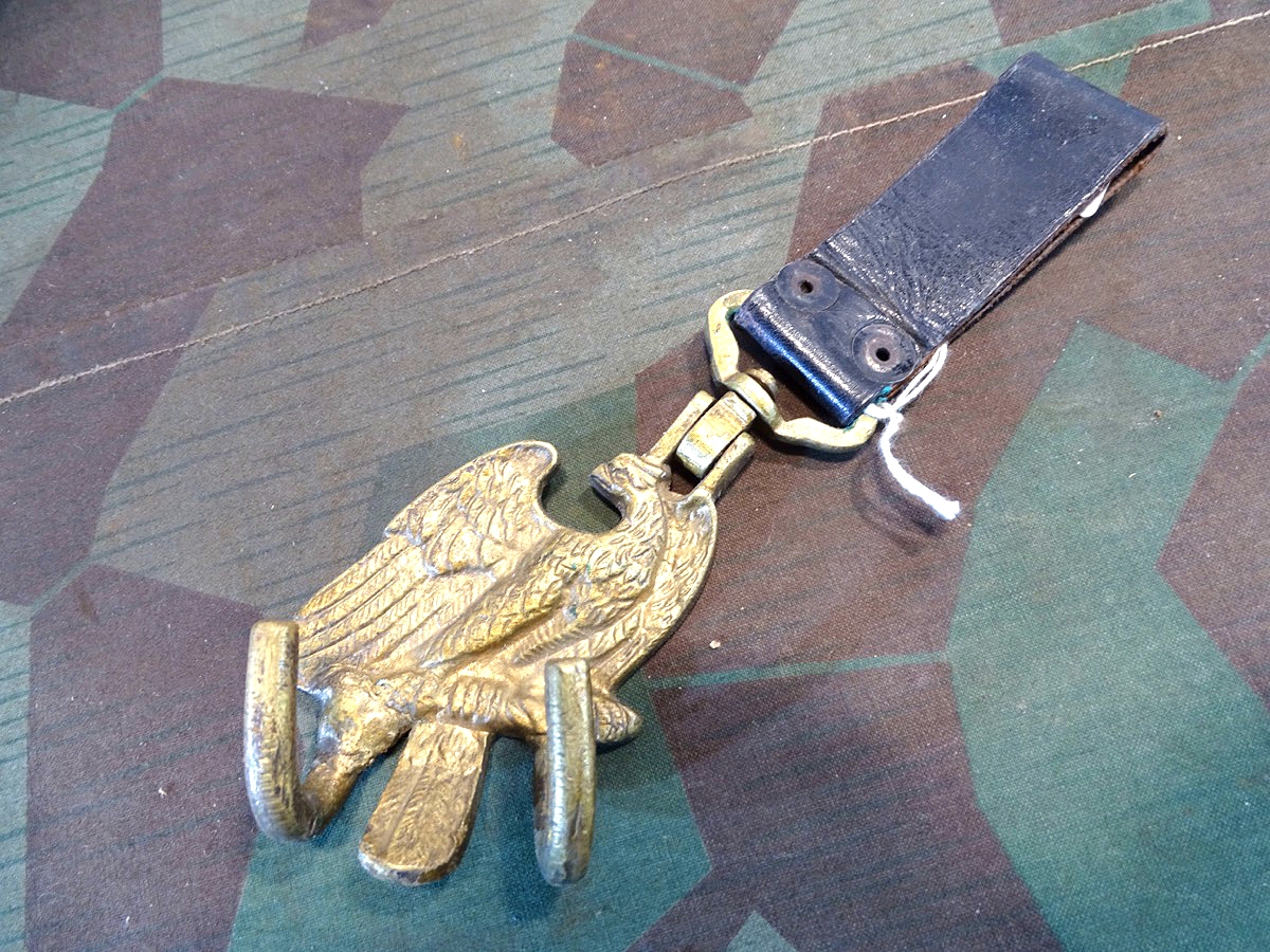 3. Reich/ Weimar Trommelschere/ Trommeltrage / Trommelhaken mit Koppelschlaufe