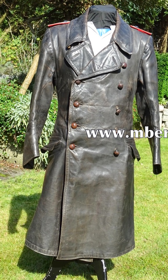 Schwerer WH Ledermantel Leutnant LW Flak/ Art. Heer/ ST.G.