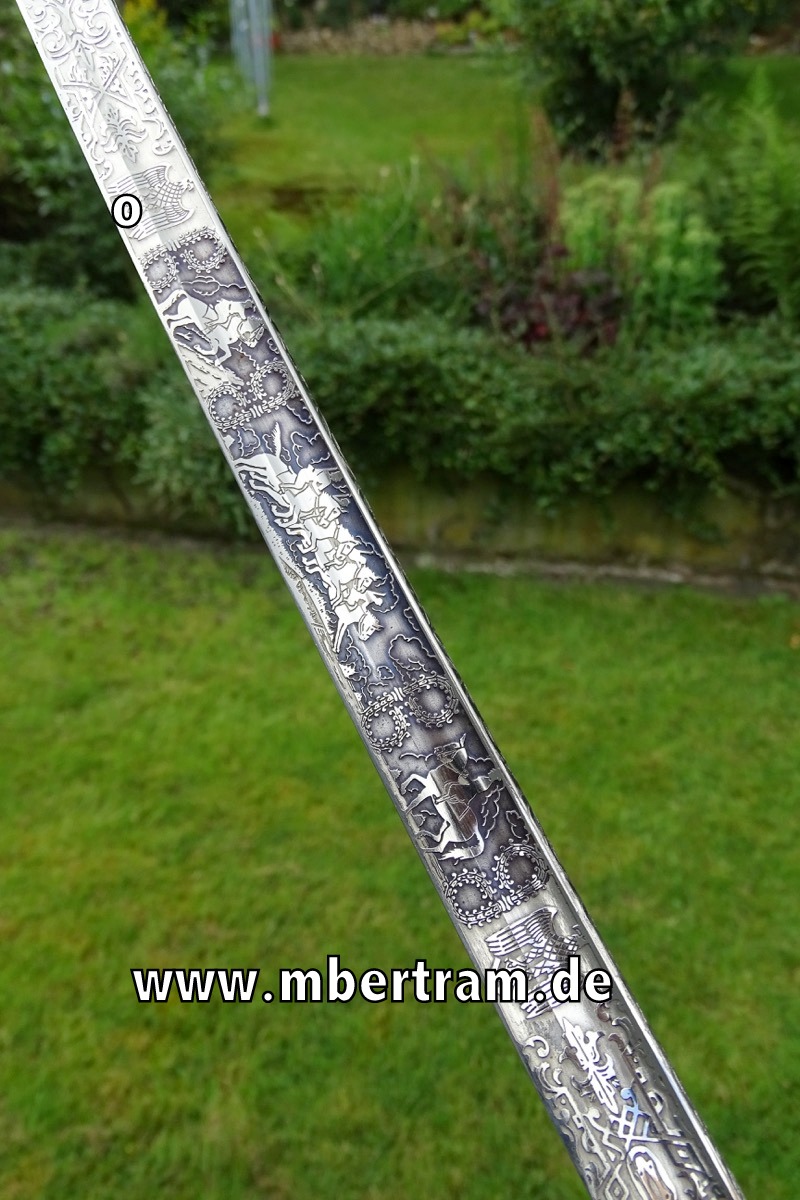 15775-17 Wehrmacht Kavallerie Einheitssäbel mit Klingenätzung um 1936, SELTEN