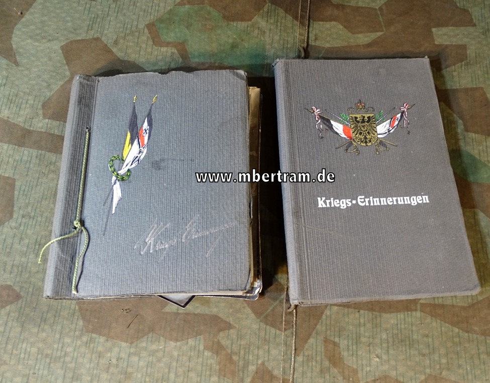 2 Fotoalben Offizier 1. Weltkrieg, Württemberg, " Landwehr Infanterie Rgt 15, Ulm 1915-18