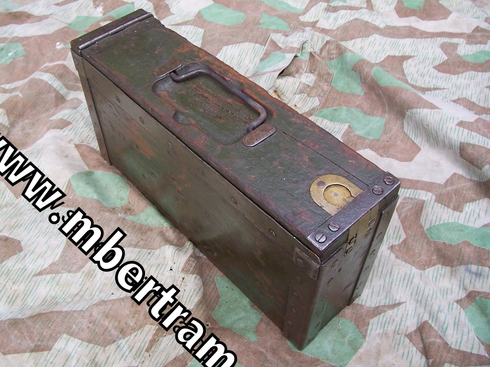 MG 08 Werkzeugkasten I.Weltkrieg mit Einteilern