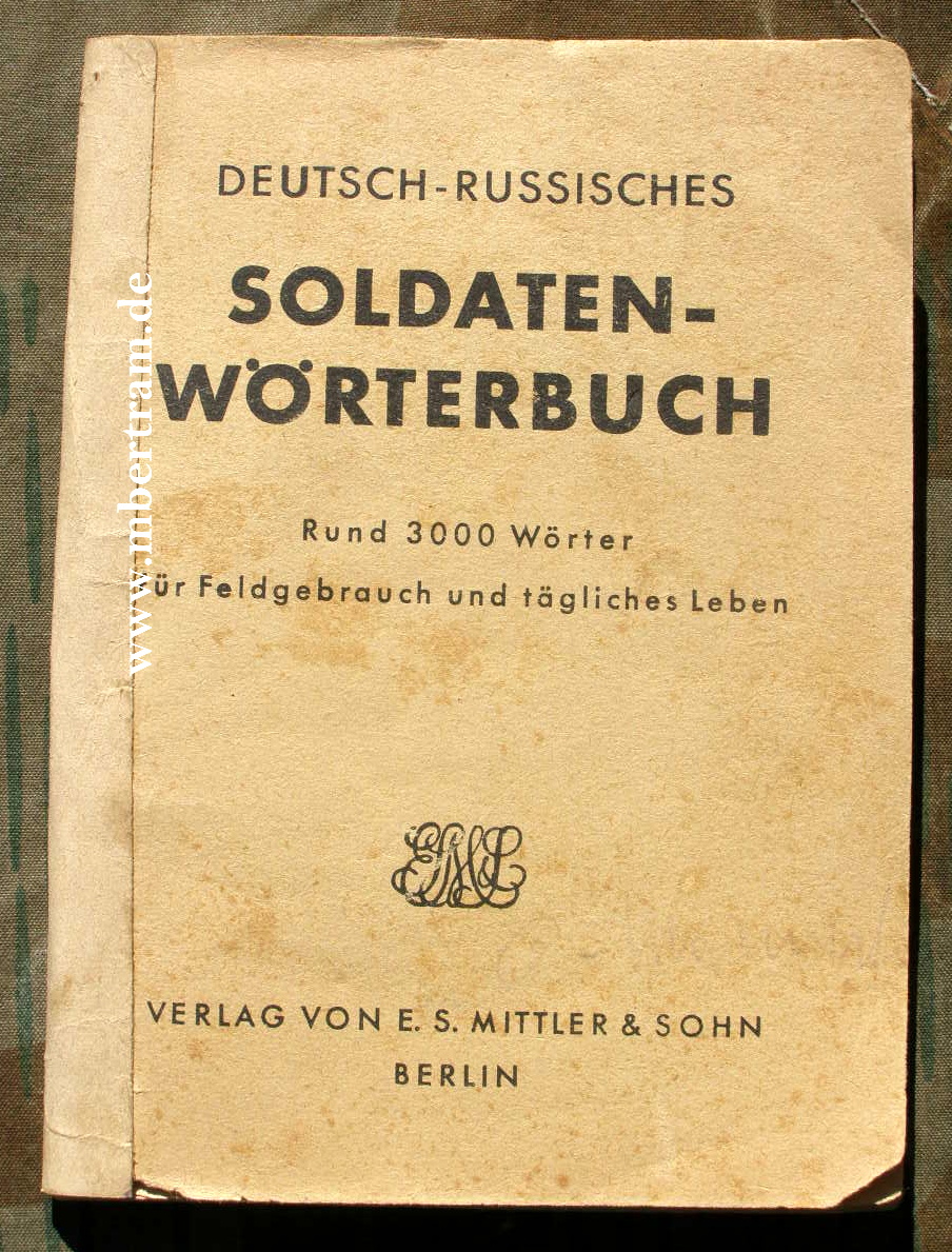 Deutsch-russisches Soldaten Wörterbuch