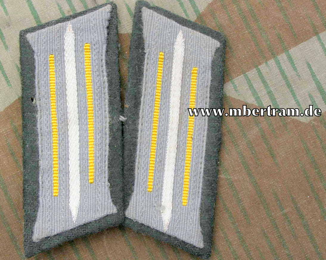 Kriegsmarine Paar Kragenspiegel für die feldgraue Uniform