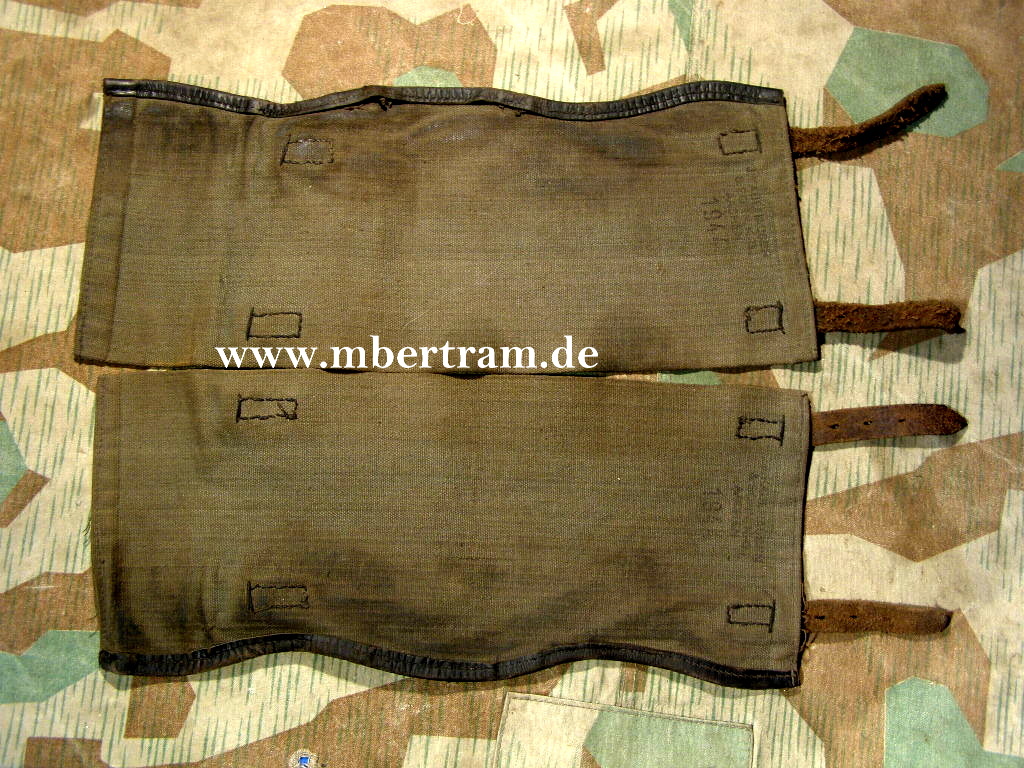 Waffen SS oder Wehrmacht Segeltuchgamaschen , Hst. 1944