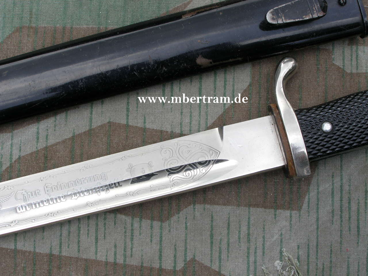 10050-8 Luftwaffen Extra Seitengewehr KS 98, Ätzung, Hst.: R. Klaas