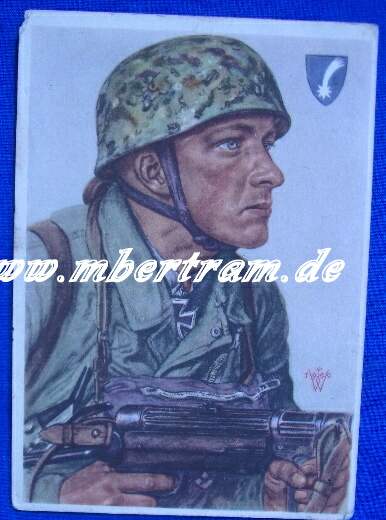 Willrich Postkarte, Unsere Luftlandetruppen, Felwebel Arpke