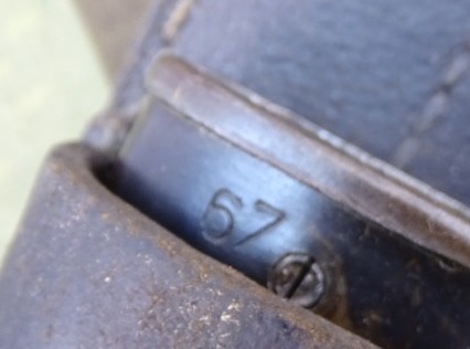 17977-5 1.Weltkrieg Bajonett Mod. 98/05, Koppelschuh " Schleutermann, Remscheid 1918