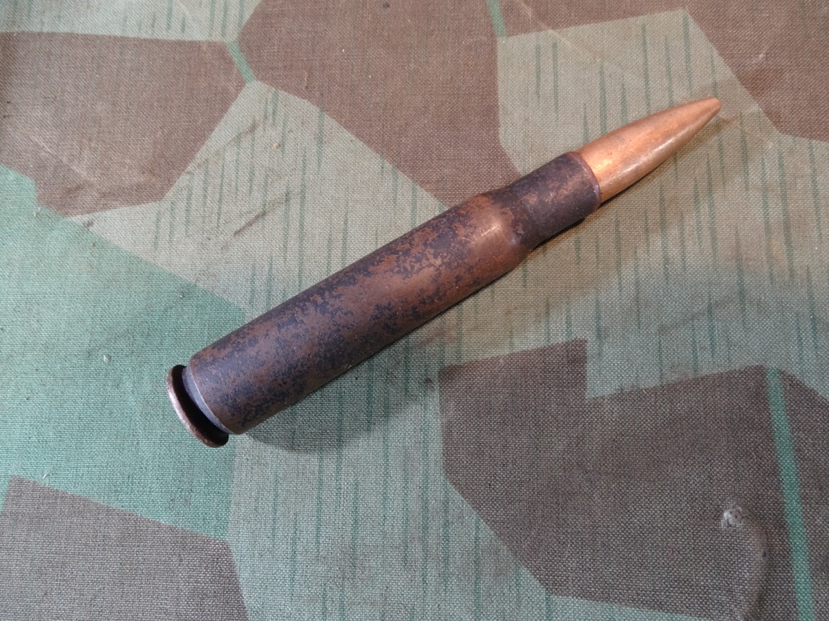 Alliierte Flugzeug Deko Bordwaffen Munition,  schweres 13,2mm MG,  T W 1944, Twin Cities, Minneapolis